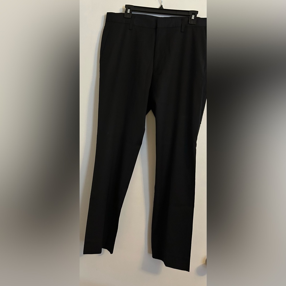 Bonobos Tailored Fit Dress Pants Mens 34x32 Black Slim Business Career